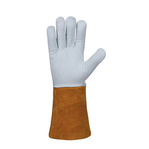 Guantes de Soldadura Personalizados de Cuero Vacuno de 14 Pulgadas, Resistentes al Calor, con Puño de Seguridad Sin Silicona para Múltiples Tareas, Nuevos - Product Image 3