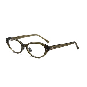 Lunettes anti-lumière bleue œil de chat prêtes à l'emploi, monture complète en acétate faite à la main de qualité supérieure, petite monture avec charnières à ressort pour unisexe, tendances 2026 - Product Image 1