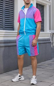 Conjunto Deportivo Vintage para Hombre, Estilo Años 80 y 90, Chaqueta Cortavientos, Traje Deportivo, Ropa de Discoteca - Product Image 4