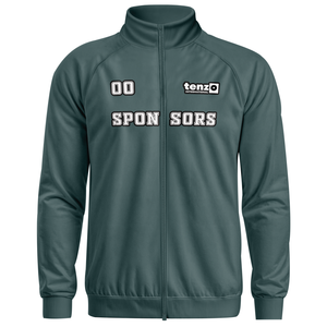 Veste d'entraînement en polyester avec logo personnalisé, fermeture éclair intégrale, broderie pour clubs, écoles, vêtements d'équipe, OEM ODM Tenzo Intl club école - Product Image 1