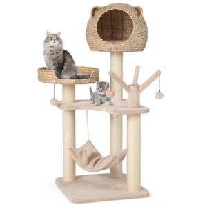 Moderna Cuccia di Lusso per Gatti in Canapa, Struttura per Arrampicata Ecologica, Amaca per Gatti di Grandi Dimensioni - Product Image 2