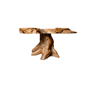 ARTERRA Premium Rustic Teak Root Coffee <b>Table</b> <b>Set</b> with Natural Wood <b>Stools</b> Handmade Living Room Furniture for Home Hotels/Villas - Product Image 2