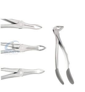 Pinzas de Extracción Dental de Acero Inoxidable con Empuñadura Manual Moleteada Plateada Clase I, Punta Personalizada, Equipos Dentales - Product Image 2