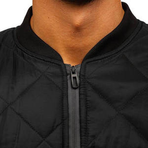 Custom Made Slim Fit <b>Men's</b> Winter Bomber <b>Jacket</b> High Street Style Stand Collar Quick Dry Breathable Windproof <b>Long</b> Sleeves - Product Image 4