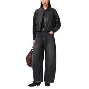 <b>Women</b> Genuine Leather Winter <b>Jacket</b> Ladies Fleece Lined Biker Slim Fit <b>Zip</b>-<b>Up</b> Customized Logo Factory Price Wholesale - Product Image 5