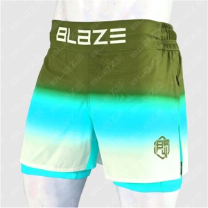 Blaze Fight Wear Custom Hybrid <b>Shorts</b> Double Layer <b>Shorts</b> 2 in 1 <b>Shorts</b> for Fight Mma Bjj Microstretch Fabric Made in Pakistan - Product Image 5