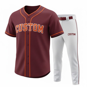 Ensemble de sportswear de softball de haute qualité, très bien coté, 100 % polyester, respirant, séchage rapide, anti-humidité, grandes tailles - Product Image 6