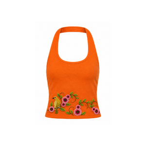 Wholesale Women's Mini V-Neckline Tank <b>Top</b> with Pearl <b>Beaded</b> Decoration Solid Color Spring/Summer Casual Style Women's Tank <b>Top</b> - Product Image 5