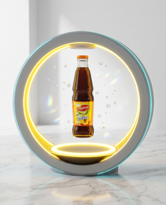 Exhibidor LED Acrílico Giratorio y Levitante para Bebidas, Publicidad de Licores, Botellas, Color Personalizado, Centros Comerciales, OEM/ODM - Product Image 1