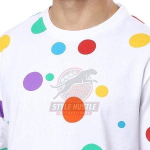 Camisetas Oversize para Hombre, Diseño Moderno, 100% Algodón, Color Sólido, Talla Adulto, Corte Holgado, Estampadas - Product Image 6