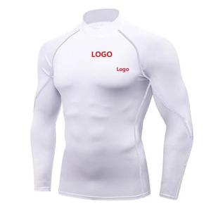 GAF Rashguard à manches longues en Spandex/Polyester respirant de haute qualité, conçu sur mesure pour les athlètes de BJJ et de MMA masculins - Product Image 4