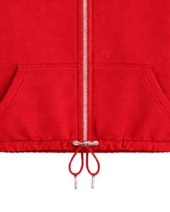 Sudadera corta de forro polar gris carbón con cremallera completa para mujer, cuello polo, bolsillos delanteros, cordón ajustable, estilo casual y cálido para la calle - Product Image 5