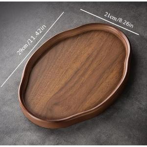 Polish Acacia Tray For Serving Tea Snacks Home Office Use Tableware Decorative Trays Irregular Shape Handmade Wooden Trays 2026 - Product Image 4