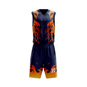 Uniformes de Baloncesto Deportivos de Diseño Elegante Hechos a Medida al por Mayor OEM, de Secado Rápido y Transpirables, con Logotipo y Talla Personalizados - Product Image 2