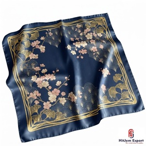 Pañuelo Cuadrado con Estampado Digital Personalizado Premium, Accesorios de Moda Ligeros, Tela Elegante, Fabricante y Proveedor Mayorista OEM ODM - Product Image 3