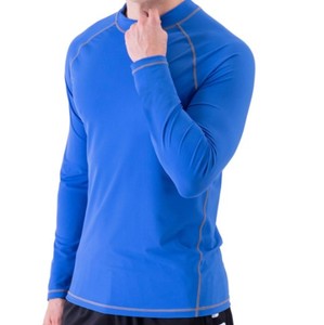 Custom Quick Dry Swimming Rash Guard Long Sleeve Breathable Fabric <b>Men</b> <b>Compression</b> <b>Shirt</b> - Product Image 5