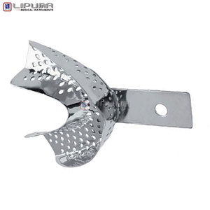 Plateau d'empreinte dentaire de qualité supérieure avec bordure M Perf. (Inférieur, D) Acier inoxydable réutilisable autoclavable orthodontique - Product Image 6