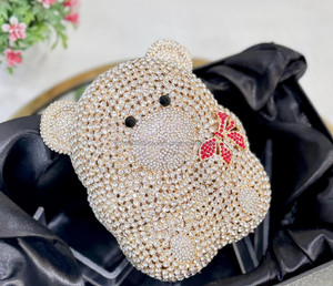 Wholesale Casual Half <b>Moon</b> Pearl Crystal Evening Clutch Bag for Wedding Party Bridal Purse Fashion Accessories India - Product Image 6