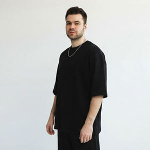 Camiseta de Algodón para Hombre, Estilo Oversize con Gráficos, Tejido Grueso y Transpirable, Corte Holgado, Estilo Urbano, Logotipo Personalizado - Product Image 3