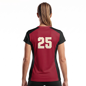 Women Volleyball Jersey Short Sleeve Volleyball Jersey Premium Wholesale Manufacturer Women V-Neck Volleyball Jerseys - Product Image 2