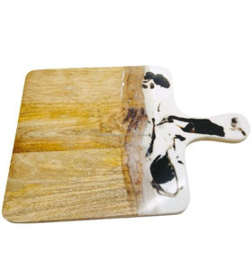 Vente en gros Planche à déjeuner en bois d'acacia et résine époxy Planche à charcuterie en bois Planche à découper en résine de Falak World Export - Product Image 5