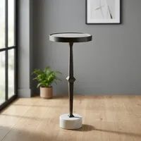 Table basse moderne de luxe blanche pour salon, avec plateau en verre et marbre, support en métal, ensemble de tables basses