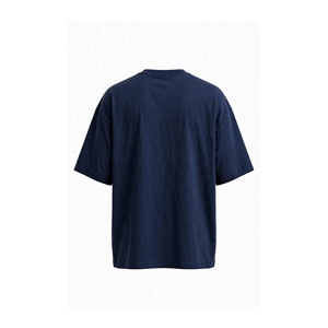 T-shirt à manches courtes pour homme, coupe classique, col rond, couleur personnalisée, 100% coton tricoté, motif uni, décontracté, anti-boulochage, manches raglan - Product Image 2
