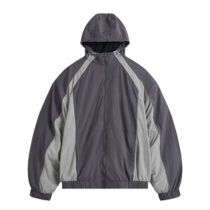 Vestes coupe-vent légères pour l'extérieur, grandes tailles, sur mesure, en tissu ripstop imperméable, respirantes, en nylon, pour hommes - Product Image 4