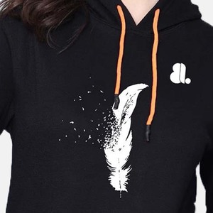 Sudadera con Capucha Personalizada para Mujer, 100% Algodón, Informal, de Invierno, Transpirable, Ecológica, de Secado Rápido y Antiencogimiento - Product Image 4