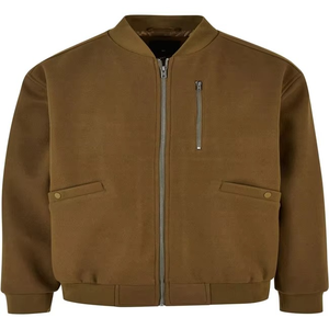 Blousons d'hiver matelassés en laine pour hommes 2026 – Blouson bomber MA1 zippé en fourrure de mouton, grandes tailles, imperméables, pour hommes et femmes - Product Image 1