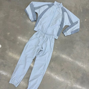 Ensemble de survêtement bleu clair pour homme, le plus vendu, avec veste coupe-vent à fermeture éclair intégrale et pantalon de jogging, style sportif décontracté, idéal pour le printemps - Product Image 6
