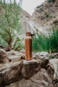 Hammered Copper Modern Luxury <b>Large</b> Capacity <b>Water</b> <b>Bottle</b> for Travel & Outdoor Use - Product Image 3