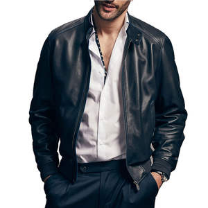 Chaqueta de Cuero de Último Diseño y Alta Calidad para Hombre, Chaquetas de Cuero para Hombre, Chaqueta de Cuero Casual de Alta Demanda para Hombre - Product Image 1