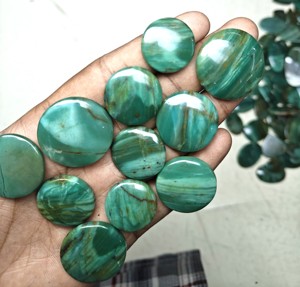 100% Naturel Larsonite Top Qualité Cabochon Prix De Gros Lot À La Main Vert Prase Anneaux Pendentifs Fabrication De Bijoux Pierre jaipur - Product Image 5