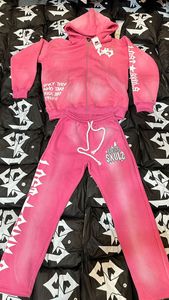 Bulk Quantity Street Style Screen Printing Logo Men Tracksuit Custom Zipper <b>Puller</b> Sun Faded Tracksuit with Drawstring - Product Image 1