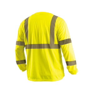 OEM Customized Logo Security <b>Shirt</b> Class 2 <b>Hi</b> <b>Vis</b> Breathable Unisex Cotton/Polyester Reflective Full/Short Sleeves - Product Image 4