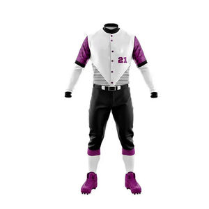 Men's Baseball Uniform Silk Nylon Short Sleeve Printed Breathable <b>Athletic</b> Clothing Designed for Daily Practice Team - Product Image 4