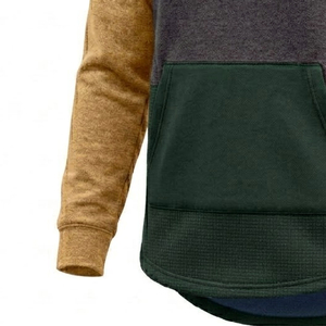 Sweat à capuche longue queue personnalisé en tissu polaire, avec logo sur mesure, production OEM/ODM - Product Image 2