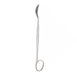 Élévateur périosteau manuel en acier inoxydable à poignée annulaire courbée Trethowan, 215 mm (8,12 pouces), pour chirurgie orthopédique - Product Image 1
