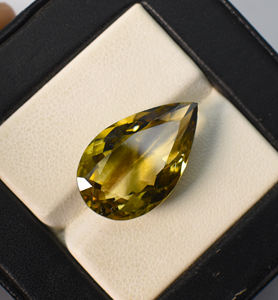 Piedra Preciosa de Cuarzo Limón Natural en Forma de Pera, 21X13.5X5 mm, 13.35 Quilates, Piedra Suelta para Joyería - Product Image 2