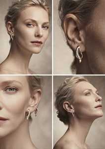 Boucles d'oreilles créoles en or rose avec diamants de laboratoire certifiés IGI pour femme, bijoux minimalistes vintage pour mariage et soirée - Product Image 2