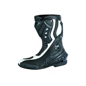 Bottes en cuir pour motards, qualité supérieure, respirantes, logo personnalisé, couleur unique, haute adhérence, chaussures de moto pour adultes, ODM - Product Image 3