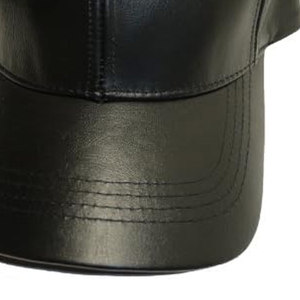 Casquette de baseball en cuir véritable de haute qualité, produit le plus vendu, nouveau design, casquettes de baseball en cuir sur mesure - Product Image 6