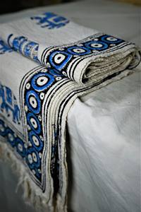 Manta Decorativa Moderna para Sofá y Cama, Hecha a Mano en India, con Estampado Artesanal, de Algodón Orgánico Ecológico, para Todas las Estaciones - Product Image 3