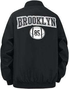 School Team <b>Baseball</b> Uniform Official Classic Varsity Coaches <b>Jacket</b> Zip Up Outerwear Coats <b>For</b> <b>Mens</b> - Product Image 2