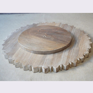 Multiuso hecho a mano mango madera Lazy Susan giratorio moderno sostenible cocina encimera organizador despensa titular - Product Image 5