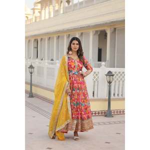 ชุดตัดเย็บพร้อม SET-KKKA-1080ผ้า Dupatta จาก Sanaya' - Product Image 6