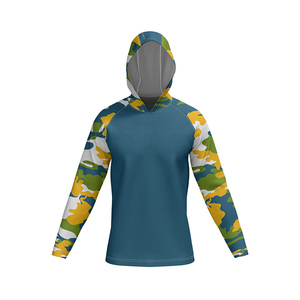 Camiseta de Manga Larga con Capucha de Camuflaje para Hombre, Absorbe la Humedad, Protección UV, Transpirable, Secado Rápido, para Verano y Actividades al Aire Libre - Product Image 6