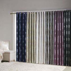 Ogee maglia Jacquard Total Blackout pannello tenda singolo pezzo mantovana per la decorazione della casa - Product Image 5