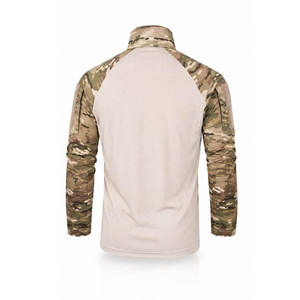 Men's Solid Long Sleeve Open Stitch <b>Collarless</b> Casual <b>Shirt</b> Breathable Quick Dry Workwear Style Winter Full Sleeve Flannel - Product Image 2